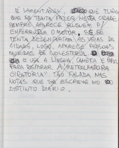 Texto em português
sobre visão do
eu_lírico diante da
sociedade no
cotidiano da cidade,
escrito por Chico
Science
